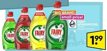 Promoties Fairy afwasmiddel - Fairy - Geldig van 20/05/2024 tot 02/06/2024 bij Big Bazar