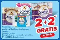 Promotions Lingettes humides complete clean - Scottex - Valide de 22/05/2024 à 03/06/2024 chez Carrefour