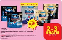 Promotions Tablettes pour lave-vaisselle ultimate plus regular - Finish - Valide de 22/05/2024 à 25/05/2024 chez Carrefour