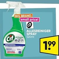 Promoties Allesreiniger spray - Cif - Geldig van 20/05/2024 tot 02/06/2024 bij Big Bazar