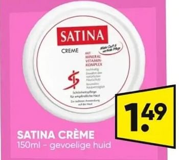 Promoties Satina crème - Satina - Geldig van 20/05/2024 tot 02/06/2024 bij Big Bazar