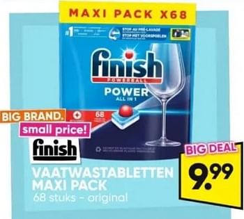 Promoties Vaatwastabletten maxi pack - Finish - Geldig van 20/05/2024 tot 02/06/2024 bij Big Bazar