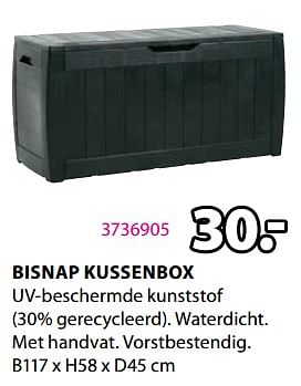 Promoties Bisnap kussenbox - Huismerk - Jysk - Geldig van 20/05/2024 tot 23/06/2024 bij Jysk