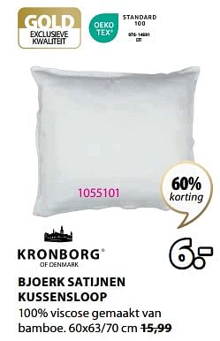 Promoties Bjoerk satijnen kussensloop - Kronborg - Geldig van 20/05/2024 tot 23/06/2024 bij Jysk