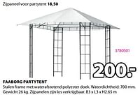 Promoties Faaborg partytent - Huismerk - Jysk - Geldig van 20/05/2024 tot 23/06/2024 bij Jysk