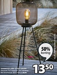 Vannrikse lamp op batterijen-Huismerk - Jysk