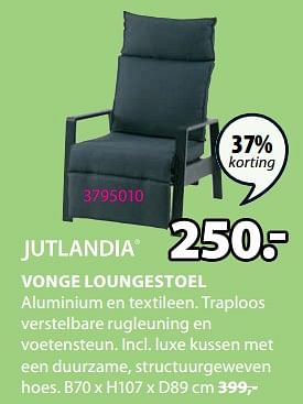 Promoties Vonge loungestoel - Jutlandia - Geldig van 20/05/2024 tot 23/06/2024 bij Jysk