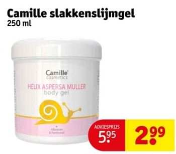 Promoties Camille slakkenslijmgel - Camille - Geldig van 21/05/2024 tot 26/05/2024 bij Kruidvat