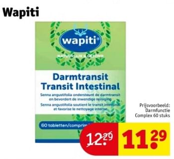 Promoties Darmfunctie complex - Wapiti - Geldig van 21/05/2024 tot 26/05/2024 bij Kruidvat