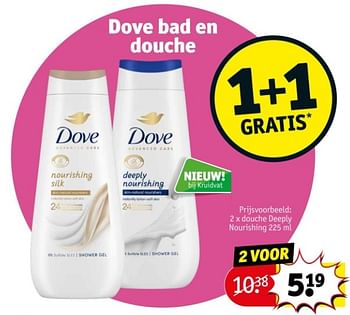 Promoties Douche deeply nourishing - Dove - Geldig van 21/05/2024 tot 26/05/2024 bij Kruidvat