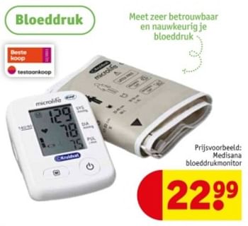 Promoties Medisana bloeddrukmonitor - Medisana - Geldig van 21/05/2024 tot 26/05/2024 bij Kruidvat