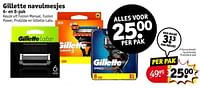 Promoties Navulmesjes proglide - Gillette - Geldig van 21/05/2024 tot 26/05/2024 bij Kruidvat