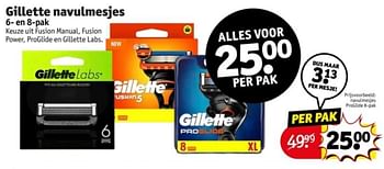 Promoties Navulmesjes proglide - Gillette - Geldig van 21/05/2024 tot 26/05/2024 bij Kruidvat