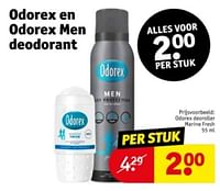 Promoties Odorex deoroller marine fresh - Odorex - Geldig van 21/05/2024 tot 26/05/2024 bij Kruidvat
