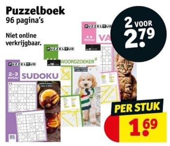 Promoties Puzzelboek - Huismerk - Kruidvat - Geldig van 21/05/2024 tot 26/05/2024 bij Kruidvat