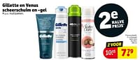 Promoties Scheergel satin care dry skin - Gillette - Geldig van 21/05/2024 tot 26/05/2024 bij Kruidvat