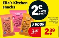 Promoties Gepofte smikkelsticks - Ella’s kitchen - Geldig van 21/05/2024 tot 26/05/2024 bij Kruidvat