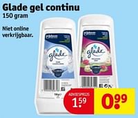 Promoties Glade gel continu - Glade - Geldig van 21/05/2024 tot 26/05/2024 bij Kruidvat