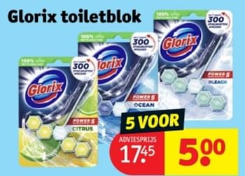 Promoties Glorix toiletblok - Glorix - Geldig van 21/05/2024 tot 26/05/2024 bij Kruidvat