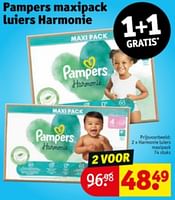 Promoties Harmonie luiers maxipack - Pampers - Geldig van 21/05/2024 tot 26/05/2024 bij Kruidvat