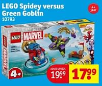 Promoties Lego spidey versus green goblin 10793 - Lego - Geldig van 21/05/2024 tot 26/05/2024 bij Kruidvat