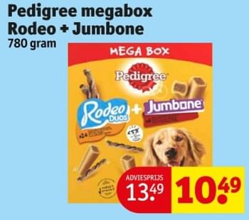 Promoties Pedigree megabox rodeo + jumbone - Pedigree - Geldig van 21/05/2024 tot 26/05/2024 bij Kruidvat