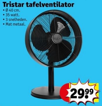 Promoties Tristar tafelventilator - Tristar - Geldig van 21/05/2024 tot 26/05/2024 bij Kruidvat
