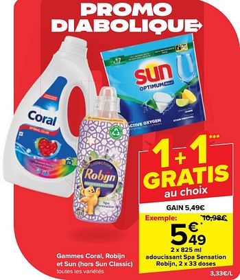 Promotions Adoucissant spa sensation robijn - Robijn - Valide de 22/05/2024 à 03/06/2024 chez Carrefour