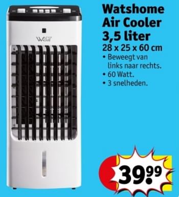 Promoties Watshome air cooler - Watshome - Geldig van 21/05/2024 tot 26/05/2024 bij Kruidvat