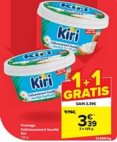 Promotions Fromage délicieusement fouetté kiri - KIRI - Valide de 22/05/2024 à 03/06/2024 chez Carrefour