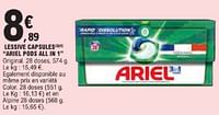 Promotions Lessive capsules ariel pods all in 1 - Ariel - Valide de 21/05/2024 à 02/06/2024 chez E.Leclerc