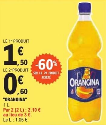 Promotions Orangina - Orangina - Valide de 21/05/2024 à 02/06/2024 chez E.Leclerc