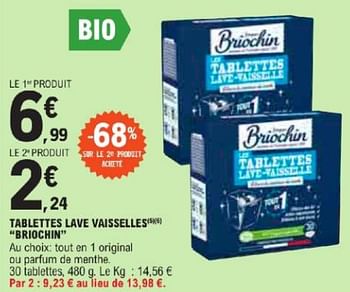 Promotions Tablettes lave vaisselles briochin - Briochin - Valide de 21/05/2024 à 02/06/2024 chez E.Leclerc