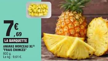 Promotions Ananas morceau xl frais emincés - Frais Emincés - Valide de 21/05/2024 à 02/06/2024 chez E.Leclerc