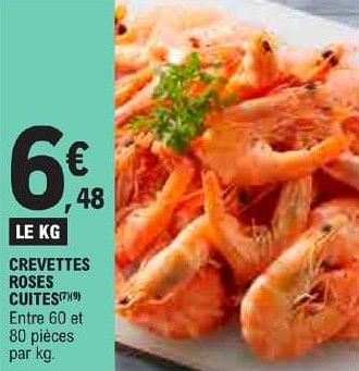 Promotions Crevettes roses cuites - Produit Maison - E.Leclerc - Valide de 21/05/2024 à 02/06/2024 chez E.Leclerc