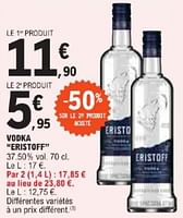 Promotions Vodka eristoff - Eristoff - Valide de 21/05/2024 à 02/06/2024 chez E.Leclerc