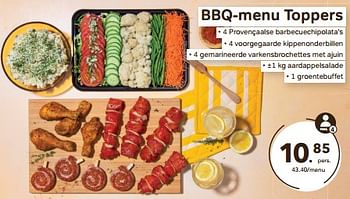 Promoties Bbq-menu toppers - Huismerk - Buurtslagers - Geldig van 24/04/2024 tot 18/06/2024 bij Buurtslagers