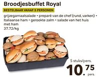 Broodjesbuffet royal-Huismerk - Buurtslagers