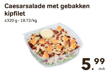 Promoties Caesarsalade met gebakken kipfilet - Huismerk - Buurtslagers - Geldig van 24/04/2024 tot 18/06/2024 bij Buurtslagers