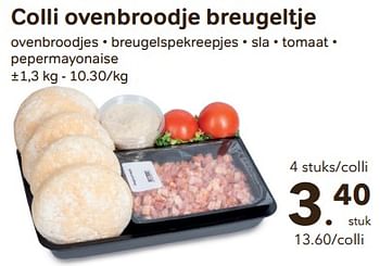 Promoties Colli ovenbroodje breugeltje - Huismerk - Buurtslagers - Geldig van 24/04/2024 tot 18/06/2024 bij Buurtslagers