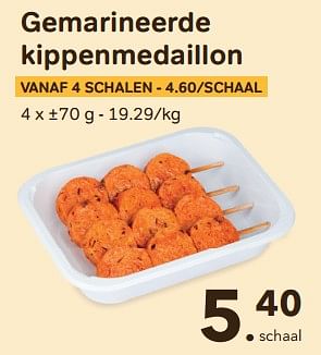 Promoties Gemarineerde kippenmedaillon - Huismerk - Buurtslagers - Geldig van 24/04/2024 tot 18/06/2024 bij Buurtslagers