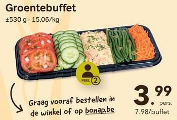 Promoties Groentebuffet - Huismerk - Buurtslagers - Geldig van 24/04/2024 tot 18/06/2024 bij Buurtslagers