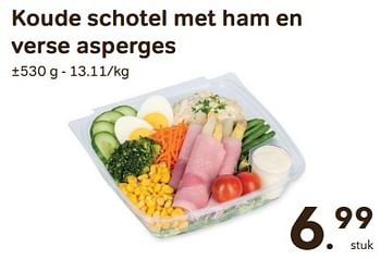 Promoties Koude schotel met ham en verse asperges - Huismerk - Buurtslagers - Geldig van 24/04/2024 tot 18/06/2024 bij Buurtslagers
