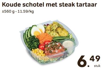Promoties Koude schotel met steak tartaar - Huismerk - Buurtslagers - Geldig van 24/04/2024 tot 18/06/2024 bij Buurtslagers