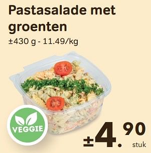Promoties Pastasalade met groenten - Huismerk - Buurtslagers - Geldig van 24/04/2024 tot 18/06/2024 bij Buurtslagers