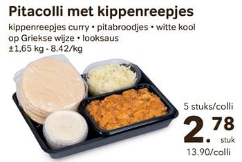 Promoties Pitacolli met kippenreepjes - Huismerk - Buurtslagers - Geldig van 24/04/2024 tot 18/06/2024 bij Buurtslagers