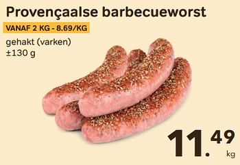 Promoties Provençaalse barbecueworst - Huismerk - Buurtslagers - Geldig van 24/04/2024 tot 18/06/2024 bij Buurtslagers
