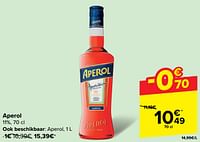 Promoties Aperol - Aperol - Geldig van 22/05/2024 tot 03/06/2024 bij Carrefour