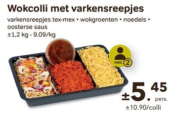 Promoties Wokcolli met varkensreepjes - Huismerk - Buurtslagers - Geldig van 24/04/2024 tot 18/06/2024 bij Buurtslagers