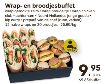 Promoties Wrap- en broodjesbuffet - Huismerk - Buurtslagers - Geldig van 24/04/2024 tot 18/06/2024 bij Buurtslagers